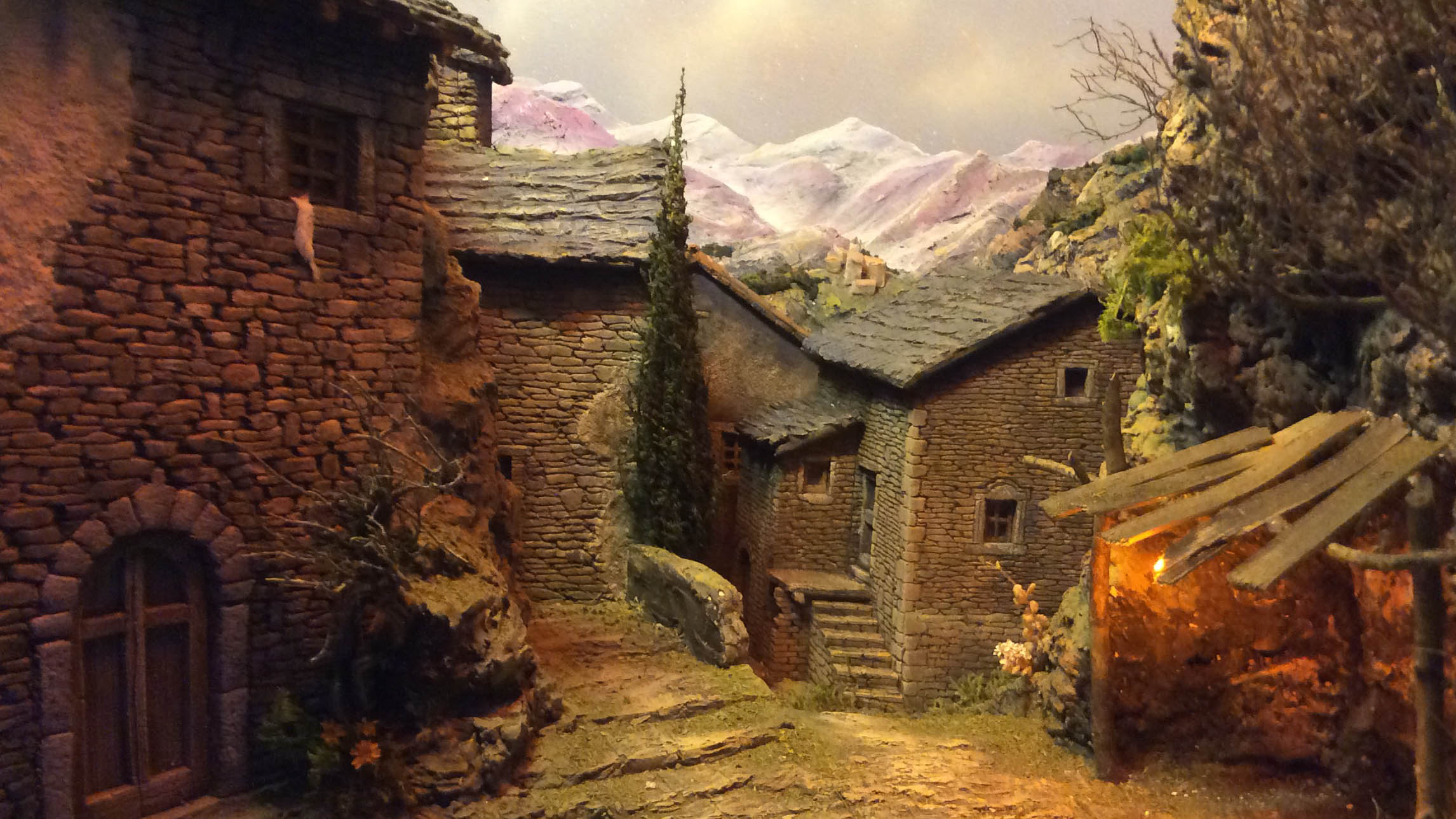 Diorama im Krippenbaukurs